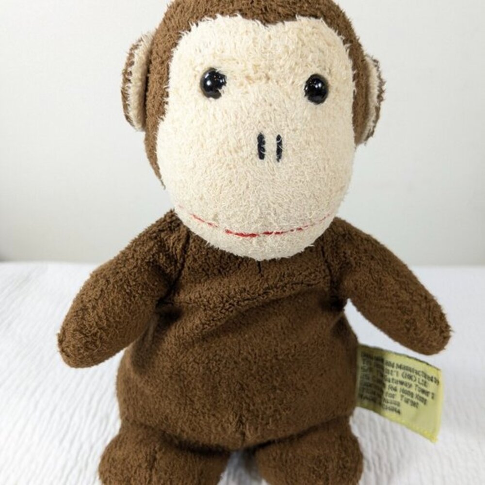 Vintage Russ Target Monkey Plush brown small bean bag stuffed animal toy beanie‎